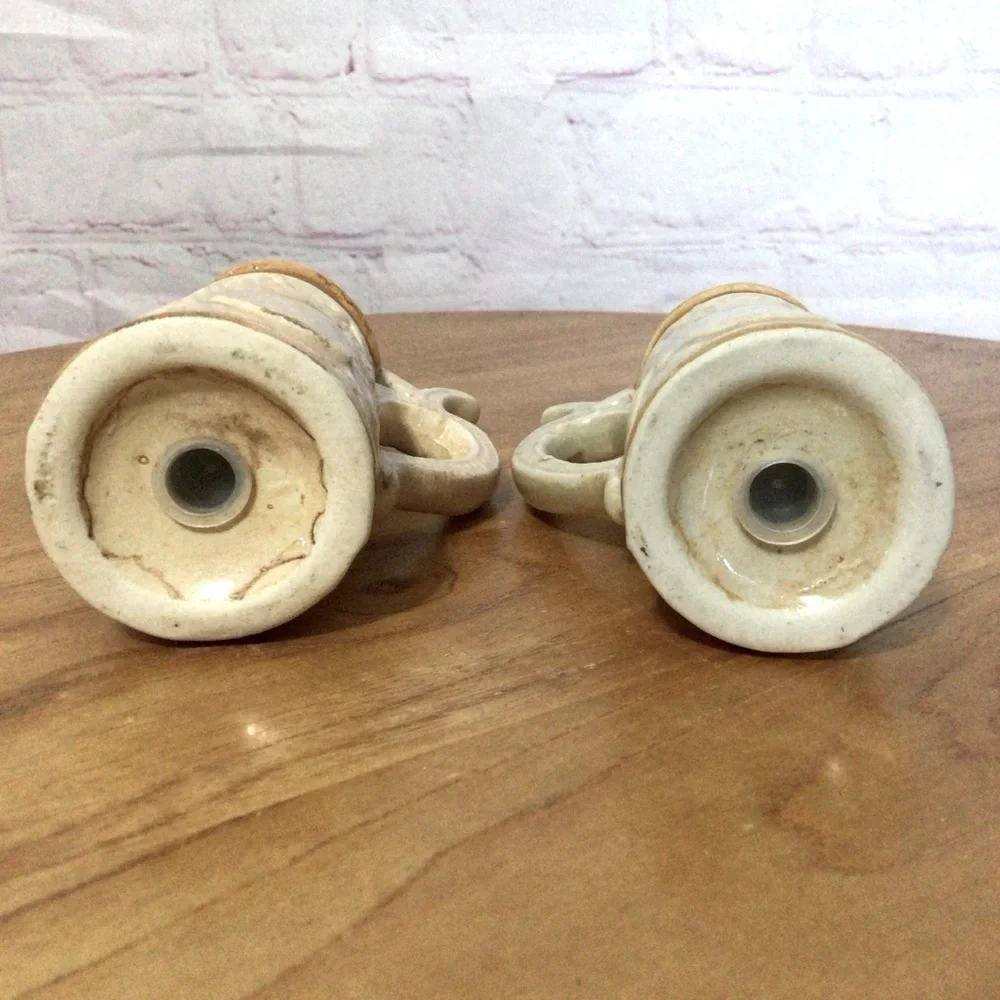 Vintage Ceramic Stein Salt and Pepper Shaker Pair